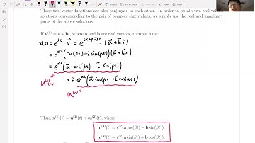 M308 Differential Equations, Section 7.6 (2/3) ComplexConjugate
