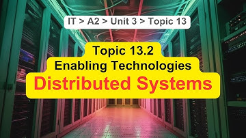 Edexcel IAL - A2 - IT - Unit 3 - Topic 13: - 13.1 Enabling Technologies - Distributed Systems