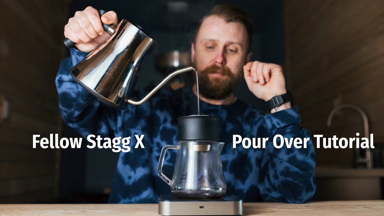 Fellow Stagg Pour-Over Set, Dripper & Carafe, Makes 1–2 Cups of Coffee