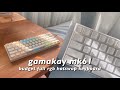 ✨ gamakay mk61 hotswap mechanical keyboard unboxing and review (kinda) || in depth lighting effects