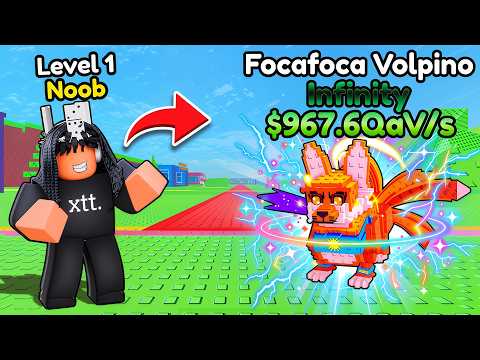 1st to GET *NEW* INFINITY MUTATED BRAINROT in Become a Brainrot! Roblox