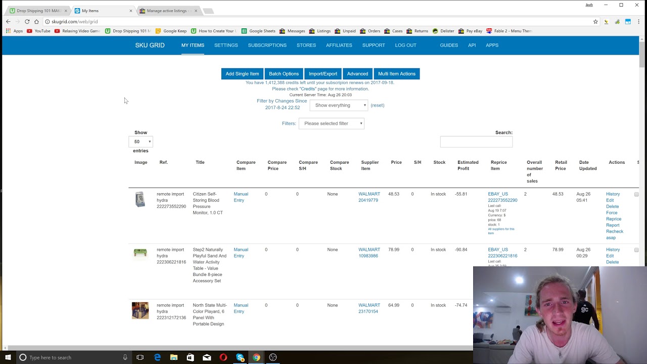 game sale tracker