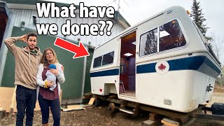 Our vintage trailer reno hits a new low...