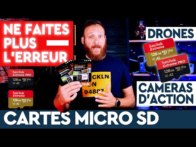 Carte micro SD pour DRONE et Action Cam : NE FAITES PLUS L'ERREUR