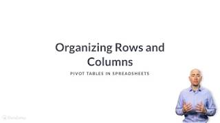Spreadsheets Tutorial : Organizing Rows and Columns