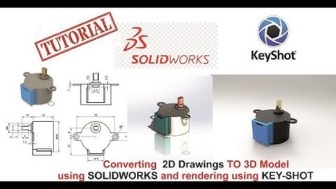 3D modelling of Stepper motor using Solidworks and Rendering using Key shot
