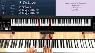 Another Star by Stevie Wonder Piano Tutorial