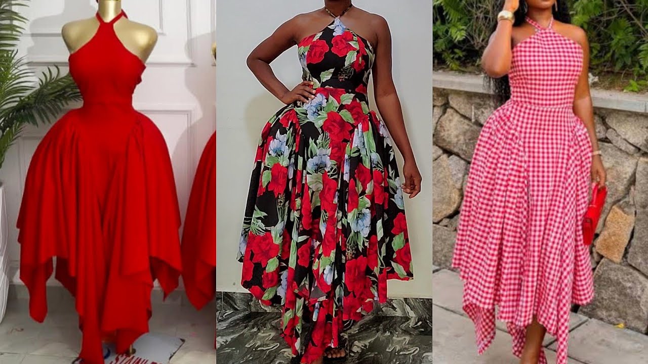 DIY Halter Handkerchief Hem Dress Tutorial | Easy Gingham Summer