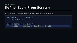 A Computer Checks Every Step — Lean 4 Explained