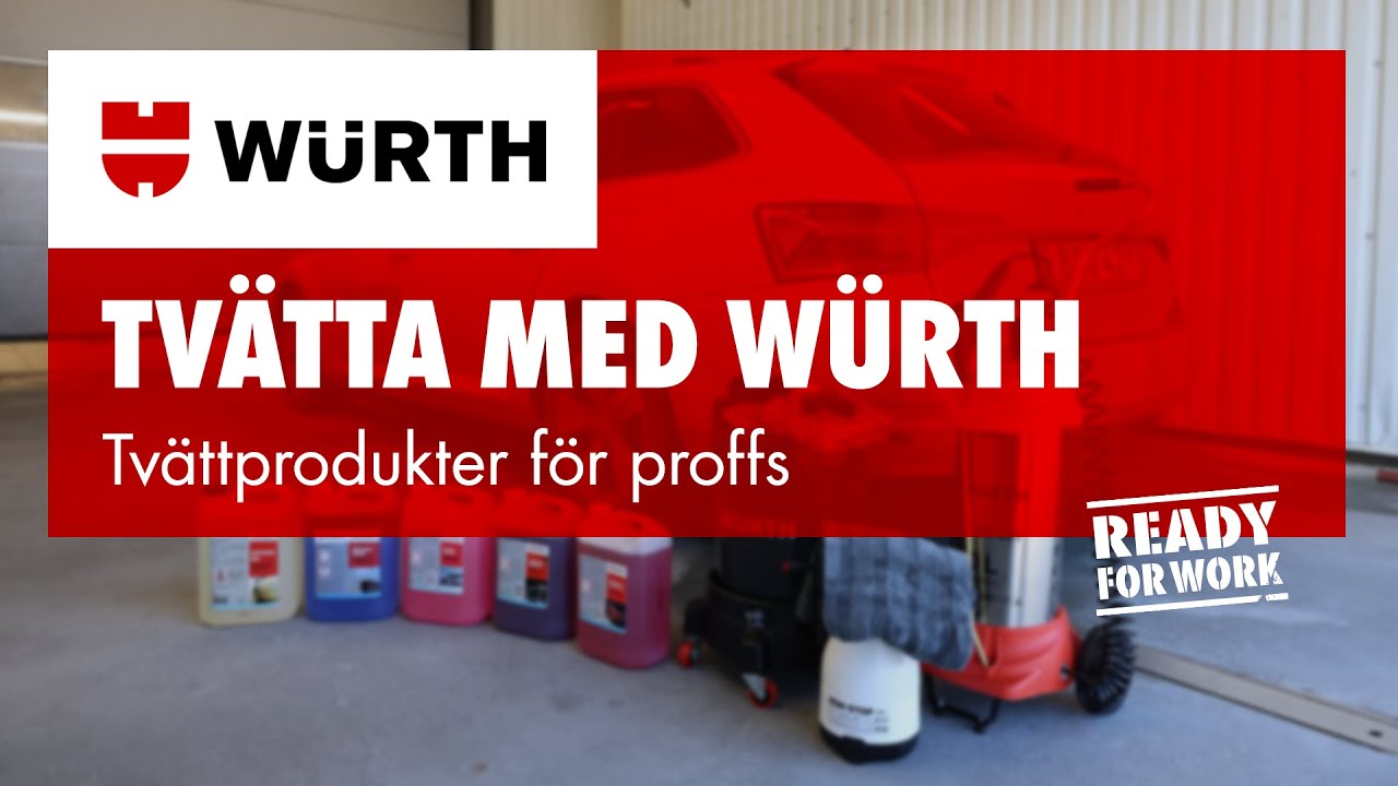 Tvätta med Würth - Tvättprodukter för proffs