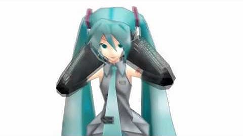 【MMD】ミクさんのツインテール【Kinect】.mp4