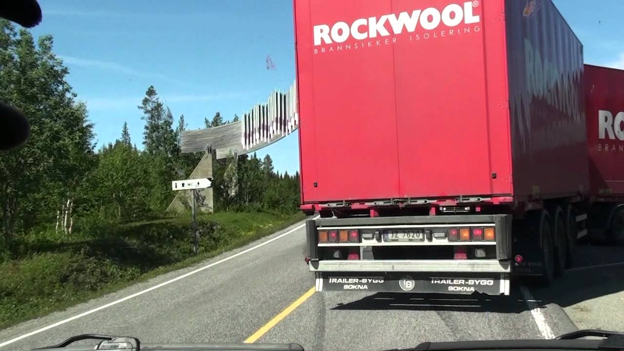 The Red Rockwool Truck Norway Norwegen A Roadmovie by