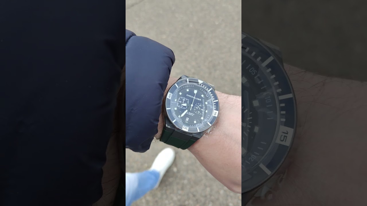 Часы хронограф Chronologia корпус полностью из карбона 