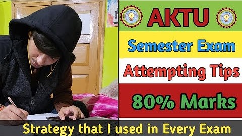 How to Attempt AKTU Semester exam Paper | How to pass in AKTU Semester exam with 80% marks