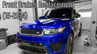 Front Brake Rotors - Pads & Wear Sensor Replacement Range Rover SVR  (2015-2024)