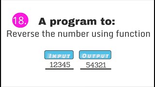 Reverse a number using function in C programming #18