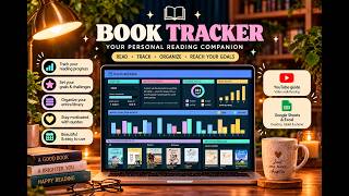 Reading Tracker Spreadsheet for Google Sheets & Excel | 12 Tabs, One Book Log
