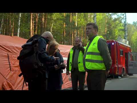Józefów Fire | State Fire Service General Director from the crisis management team