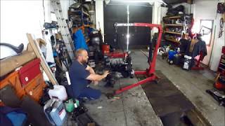 Mitsubishi evo 4 / 5 / 6 transfer box central differential how to remove replace input shafts