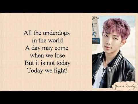 BTS not today lyrics Hd