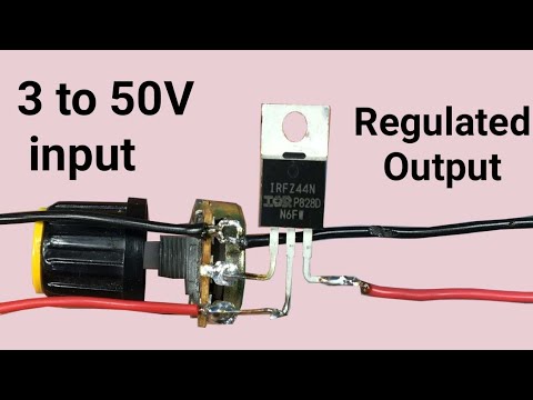 Video: Variable Voltage Power Supply Circuit Gamit ang IRFZ44N Mosfet: 5 Hakbang