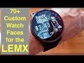 Over 70 free custom watch faces for lemfo lemx dm19 android smartwatch