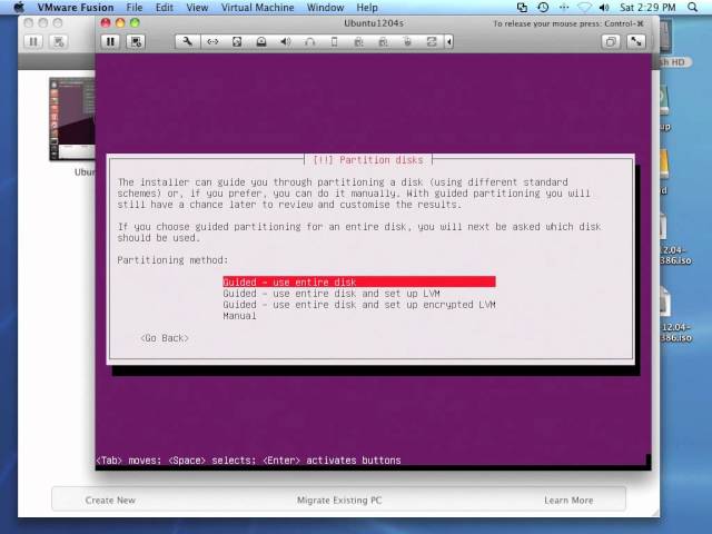 Install Ubuntu Server on VMWare Fusion for the Mac - YouTube