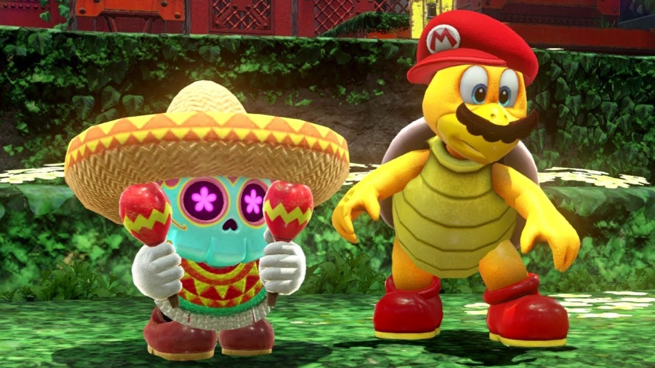 Super Mario Odyssey Walkthrough Part 21 TRex in the Wooded Kingdom