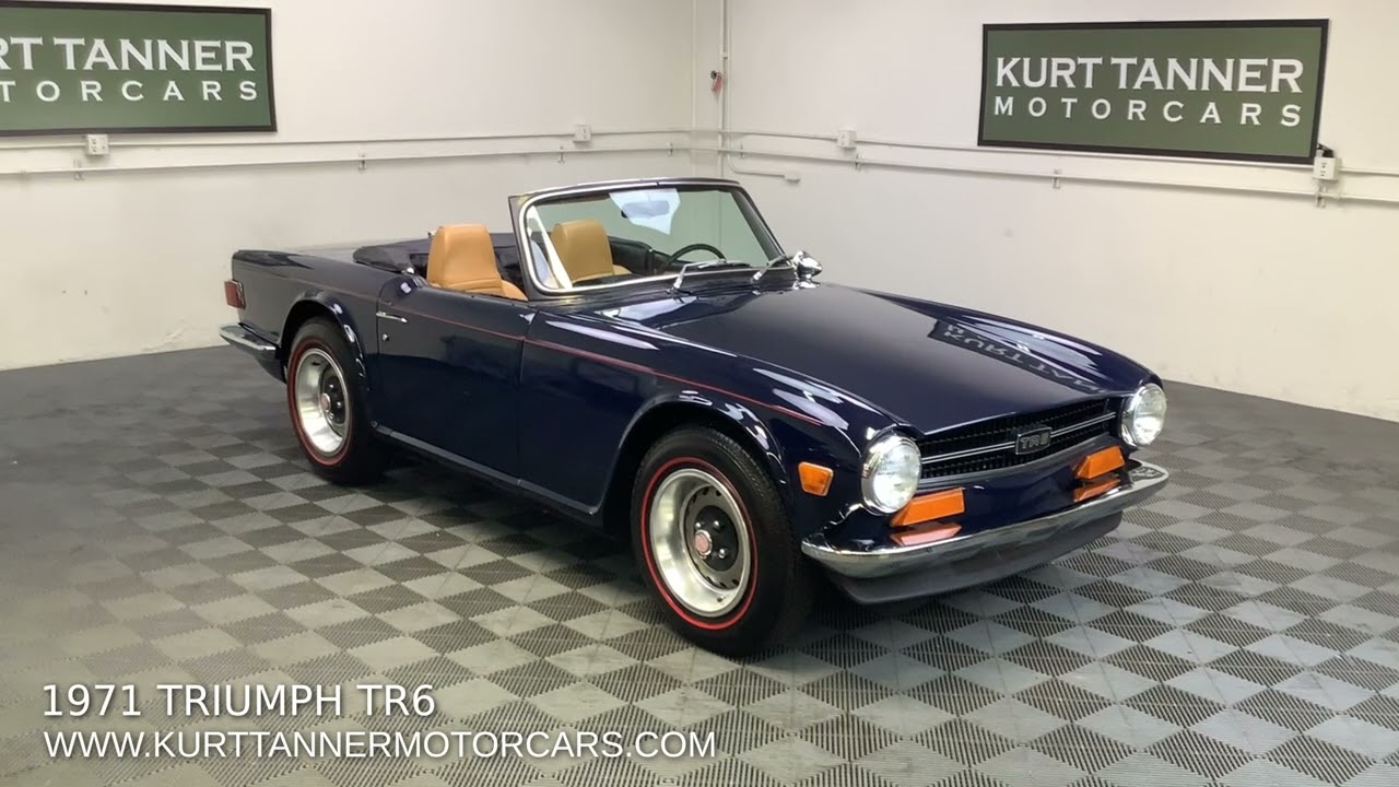 1971 TRIUMPH TR6 CONVERTIBLE. SUPERB ROYAL BLUE WITH TAN INTERIOR