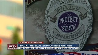'Back The Blue' Supporters Gather At Rally