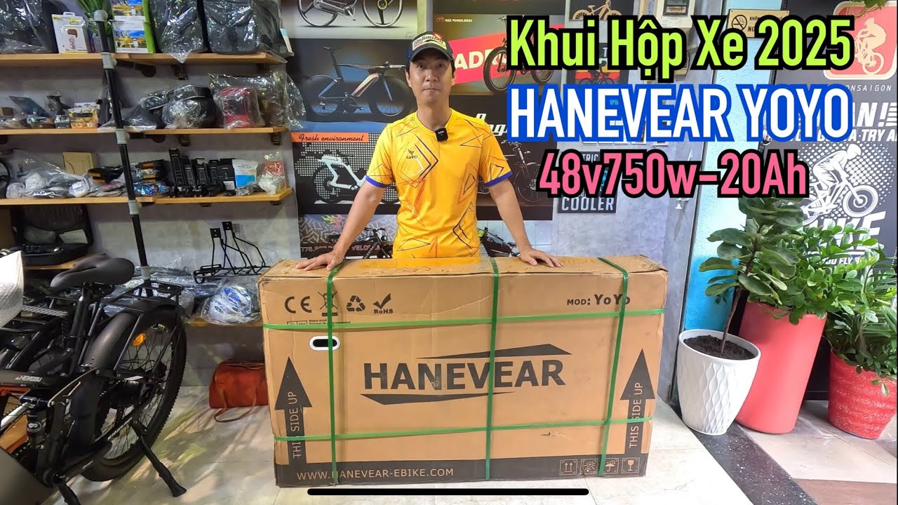 Khui Hộp 2025! Xe Đạp Điện Trợ Lực #HANEVEAR #YOYO 48v750w, Pin 20Ah Thương hiệu Bán Tại Đức Ba Lan