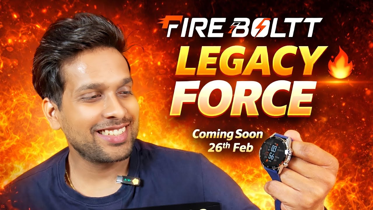 Fire-boltt Legacy FORCE ⚡ coming soon | Amoled display smartwatch | Flipkart launch | New 