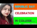 Republic day celebrating in college  ft played pianocasioinstrumentmusic