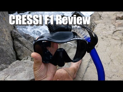 Cressi F1 Frameless Diving Mask Black