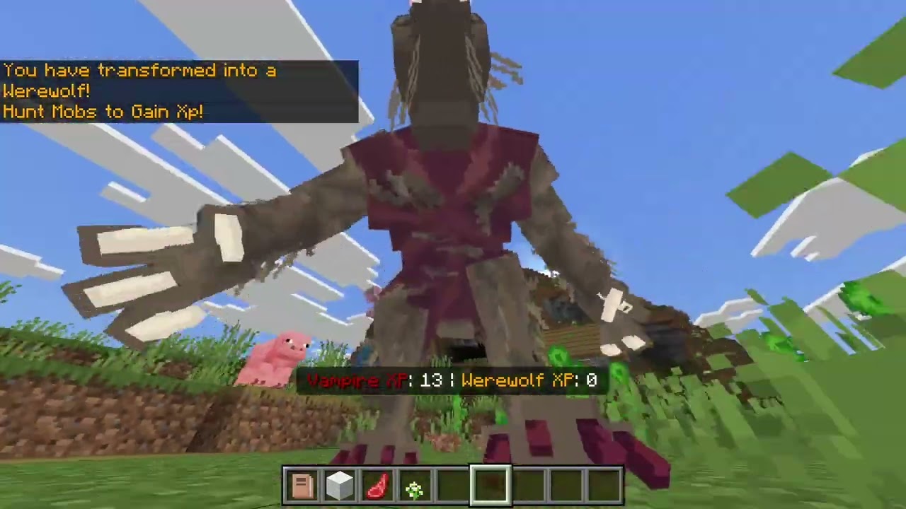 Werewolf & Vampire Morph ADDON in Minecraft PE