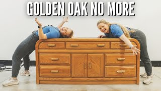 How to UPDATE Your Golden Oak Furniture | FLIPMAS DAY 2