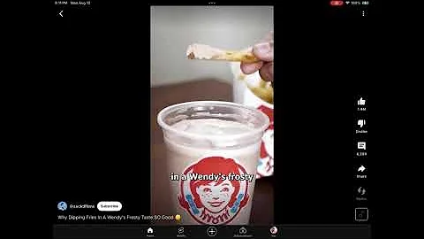 Dipping fries in a Wendy’s Frosty 🍦🍟