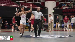 PAC-12 2023 championships: Kyle Parco (ASU) over Jaden Abas (Stanford) Dec 2-1