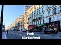 Paris city walks   Rue de Rivoli   Paris,France 4K