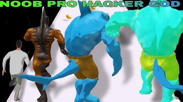 NOOB VS PRO VS HACKER VS GOD in Symbiote Rush (ipad Tablet Gameplay)|Satisfying