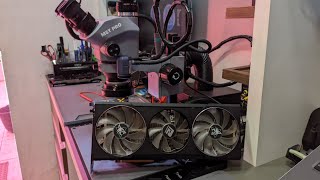 RX 6700 XT PowerColor sem imagem – Curto no PCIe reparado com sucesso