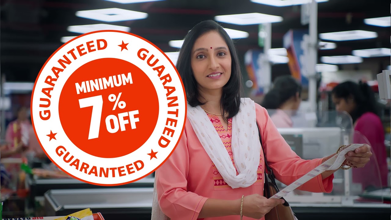 BIG BAZAAR MINIMUM 7% DISCOUNT ON FOOD & GROCERIES
