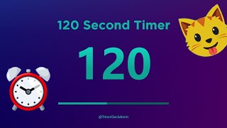 🔴 120 Second Timer 🔴 (Countdown) with Alarm
