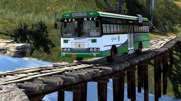 APSRTC EXPRESS | Nellore to Srisailam | Ashok Leyland Viking Bus Mod