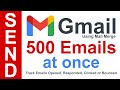 Send bulk email using gmail mail merge  500 emails at once  free email marketing