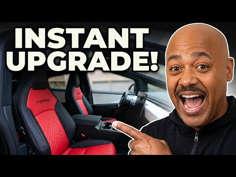 Cybertruck Rear Seat Covers Install (EVBase)