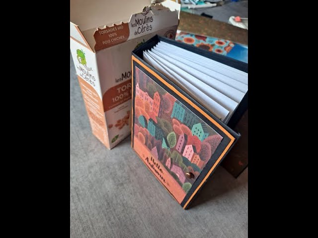 Tutoriel en vidéo: Boîte de rangement pour papiers / Storage box for paper  (video tutorial) - Missscrap