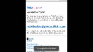 Flicker uploader getting your Flickr address Flicker uploader getting your Flickr address