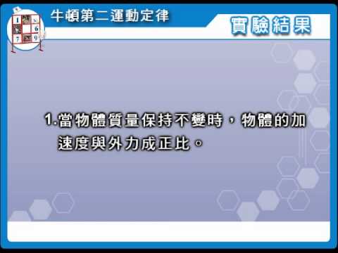 牛頓第二運動定律 結果