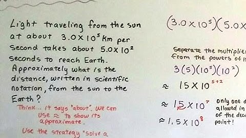 Algebra I #5.4c, Scientific Notation word problems